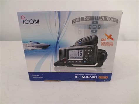 Icom Ic M424g Marine Vhf Radio With Built In Gps New In Box Max