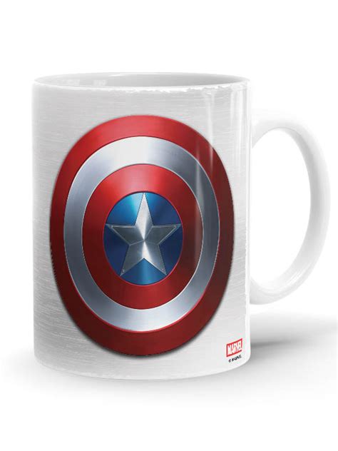 Metallic Shield Marvel Official Mug Redwolf