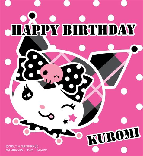 Pin By Edj On Sanrio Kuromi Hello Kitty Birthday Greeting Cards Sanrio