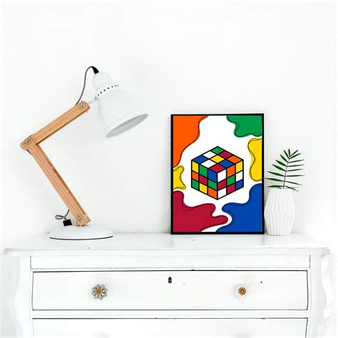 Rubik's Cube Artwork Rubik's Cube Digital Printart - Etsy