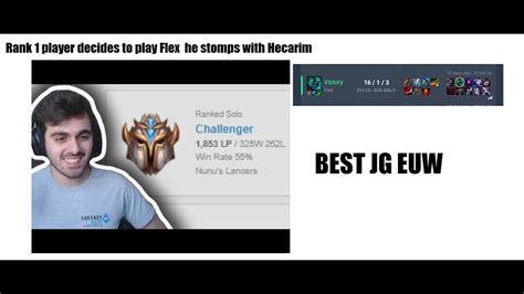 Rank 1 Jungler Agurin Decides To Play Hecarim In Flex YouTube