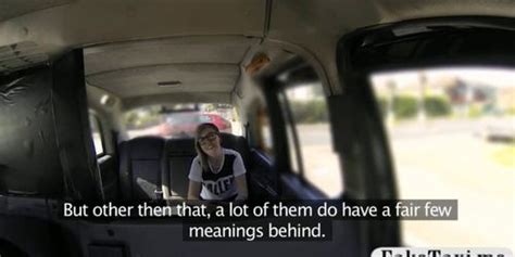 Blonde With Glasses Fucked In The Taxi Tnaflix