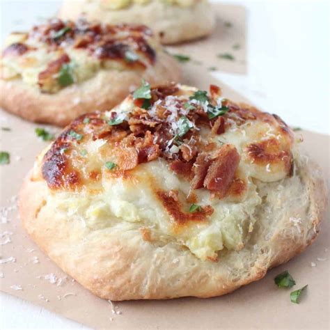 Mashed Potato & Bacon Pizza Recipe - WhitneyBond.com