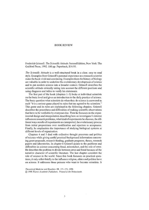 (PDF) Frederick Grinnell. The Scientific Attitude