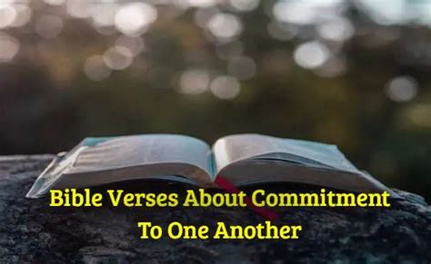 [Top] 45+Bible Verses About Commitment To One Another - KJV Scripture