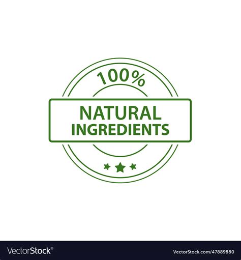 Organic Products Natural Product Eco Emblem Vector Image