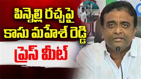 MLA Kasu Mahesh Press Meet LIVE పననలల రచచప కస మహశ రడడ