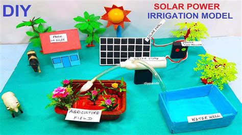 Solar Power Irrigation System Model Making Using Cardboard Science Project