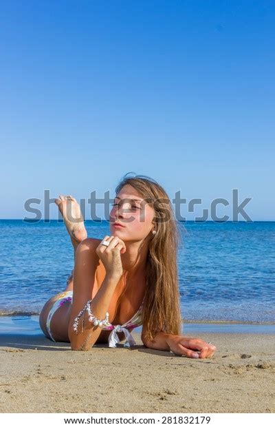 Portrait Happy Sexy Girl Bikini Posing Stock Photo 281832179 Shutterstock