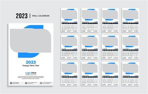 Parete Calendario 2023 Modello Professionista Scarica 10996437 Arte