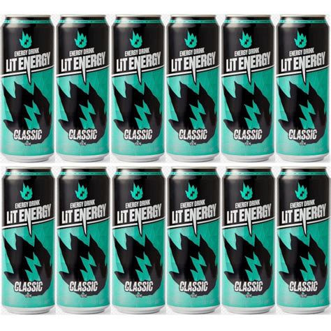 LIT ENERGY, Classic 449 мл*12 шт энергетический напиток - купить с ...