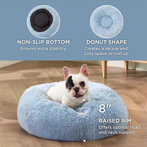 Bedsure Calming Dog Bed For Small Dogs Donut Washable Small Pet Bed