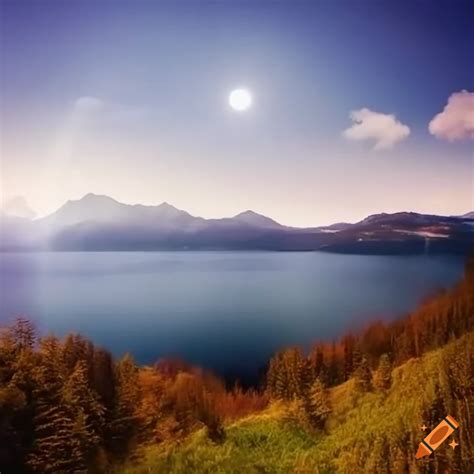 Stunning Mountain View Overlooking A Lake