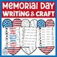 Memorial Day Writing Heart Shape Craftivity Veterans Day Acrostic Poem