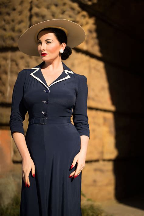 1940s Dresses | 40s Dress, Swing Dress Lisa-Mae Dress £89.00 AT ...