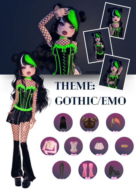 Roblox Dress To Impress Gothic Or Emo En Tenue