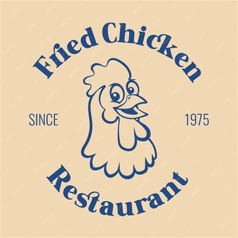 Free Vector Fried Chicken Logo Template Design