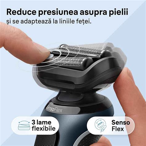 Aparat de ras BRAUN Shaver 61-N1000s, acumulator, autonomie 50 min, gri