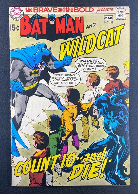 Brave And The Bold 1955 88 FN VF 7 0 Batman And Wildcat Neal