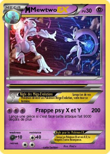 Pokémon Mewtwo 9741 9741 Frappe psy X et Y Ma carte Pokémon