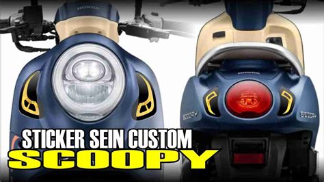 STICKER LAMPU SCOOPY SEIN CUSTOM YouTube