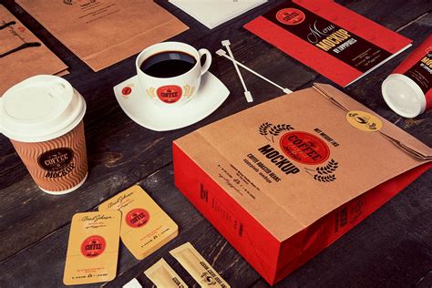 高端咖啡品牌样机素材模板展示下载Coffee Branding Mockups Atln9l 设计口袋