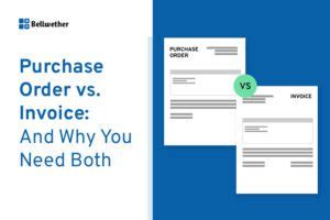 Purchase Order Vs Invoice And Why You Need Both Bellwether