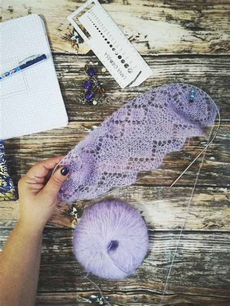 Квадратный платок, часть 2, основное полотно. | Lace knitting patterns ...