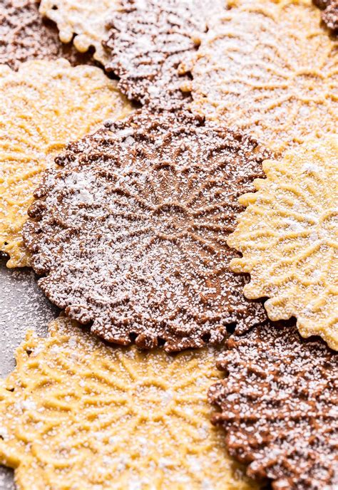 Vanilla and Chocolate Pizzelles - Recipe Runner