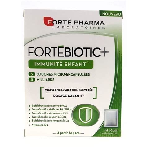 Fort Pharma Fort Biotic Immunit Enfant Sachets Cdiscount Sant