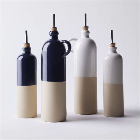 Manufacture De Digoin French Ceramic Dipped Oil Cruet 2 Colors On Food52