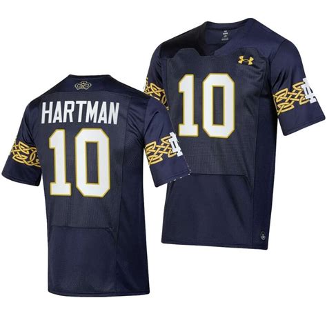 [hot] Buy New Sam Hartman Jersey 10 Notre Dame 2023 Navy