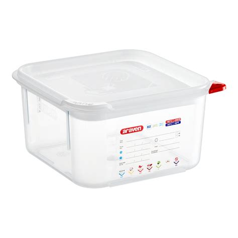 Araven Qt Translucent Square Polypropylene Food Storage Container