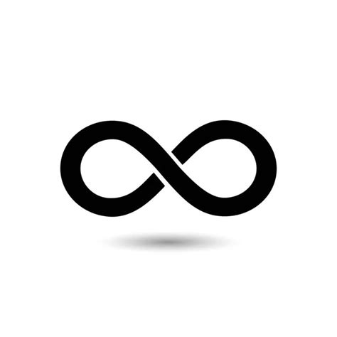 Icono De Símbolo Infinito Infinito Ilimitado Infinito Logotipo