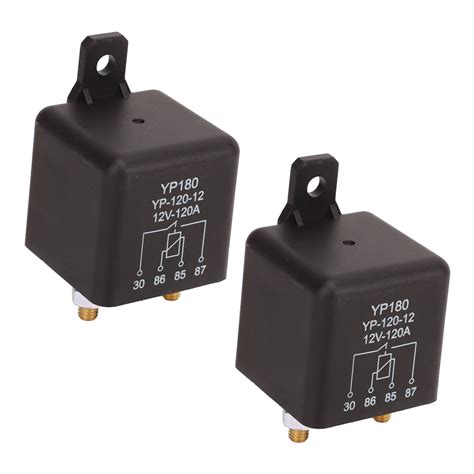 2 Sets 12v 120a Car Starter Relay 4 Pin High Current Relay Switch With 4 Terminal For Utv Atv