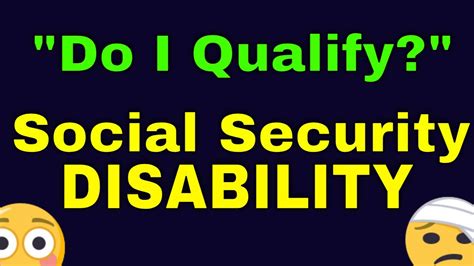 Do I Qualify For Social Security Disability Insurance Benefits Youtube