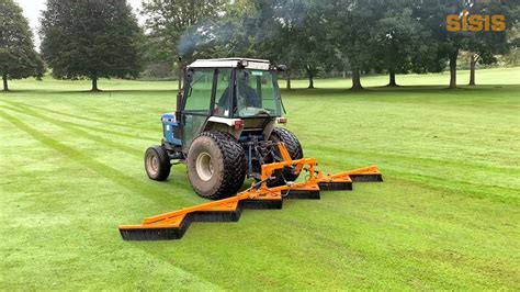 SISIS Flexibrush Tractor Mounted Brush Herefordshire Golf Club YouTube