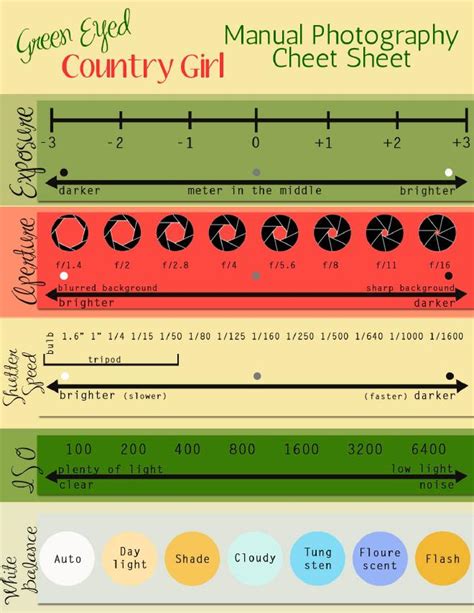 15 Of The Best Cheat Sheets Printables And Infographics For Photographers