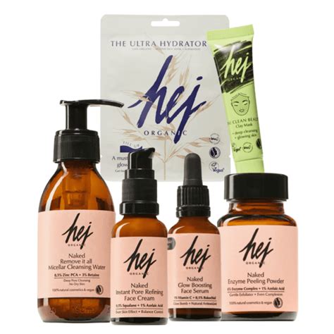 Ultimate Hudpleiepakke Hej Organic Naked For Kviser Og Uren Hud Karma No