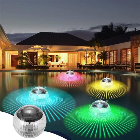 Solar Light Up Floating Pool Balls, Color Changing Solar Pool Balls ...