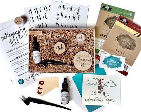 Calligraphy Starter Kit Beginner Calligraphy Lettering