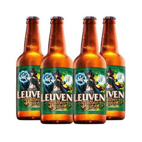 Pack 4 Cervejas Leuven Witbier The Witch 500ml Loja Da Cerveja