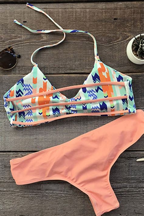 Simple As This Halter Bikini Set