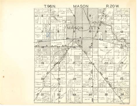 Iagen Web Cerro Gordo County Mason Township Map