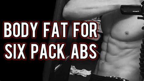 Body Fat Required For Six Pack Abs Youtube