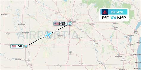 DL5420 Flight Status Delta Air Lines: Sioux Falls to Minneapolis (DAL5420)