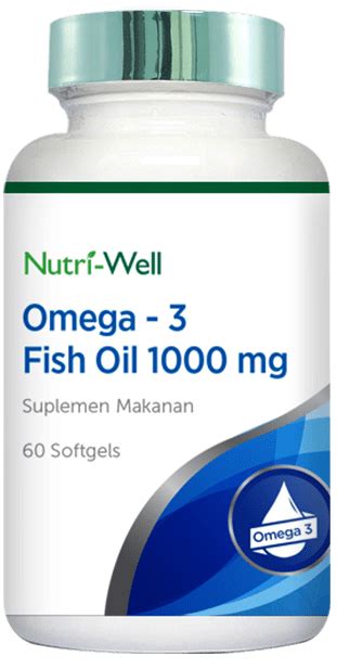 Nutri Well Omega 3 Fish Oil 1000mg Nutriwell