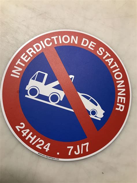 Aua Signaletique Panneau Interdiction De Stationner H Et J