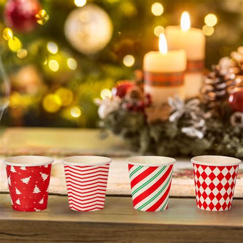 Umigy 900 Pcs Christmas Paper Cups 3oz Disposable Christmas Cups