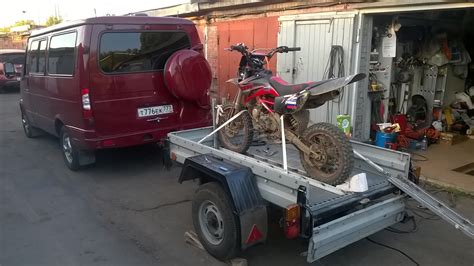 Прицеп для перевозки мотоцикла. Основные характеристики и помощь в выборе.